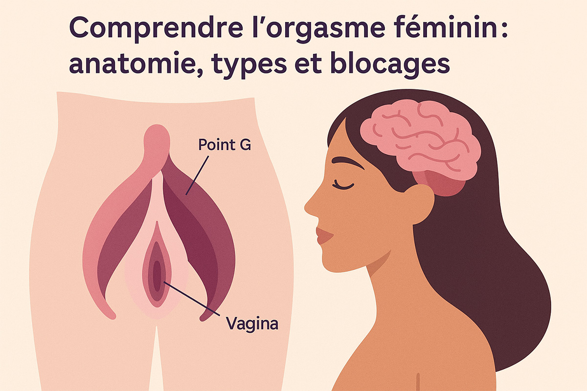 Comprendre l'orgasme féminin : anatomie, types, blocages