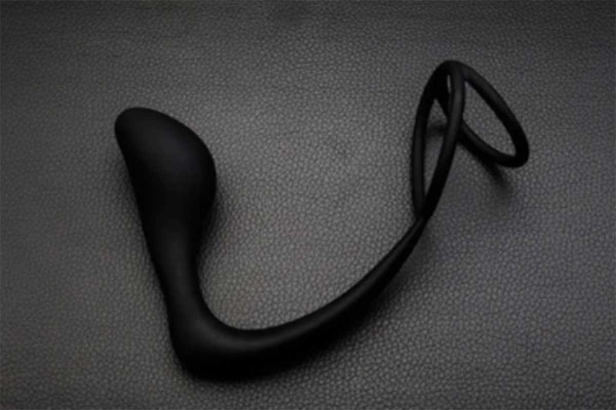 image gode prostatique noir poser à plat